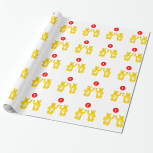 Presente Papel de envolvimento do aniversário dos gêmeos
