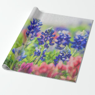 Presente Papel de envolvimento do Bluebonnet