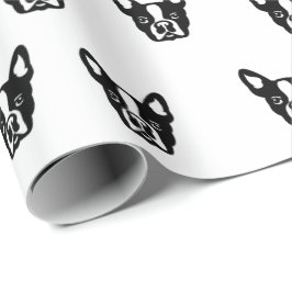 Presente Papel de envolvimento do buldogue francês