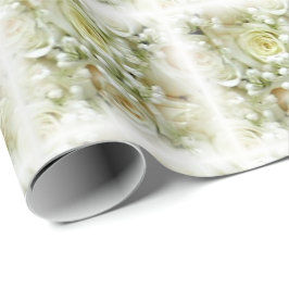 Presente Papel de envolvimento do buquê dos rosas do
