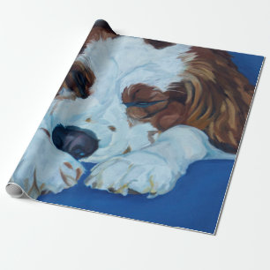 Presente Papel de envolvimento do cão de cocker spaniel
