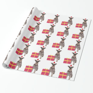 Presente Papel de envolvimento do chapéu do papai noel do
