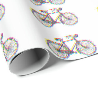 Presente Papel de envolvimento do design da bicicleta