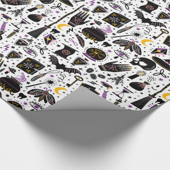 Presente Papel de envolvimento do Dia das Bruxas da magia (Ponta)