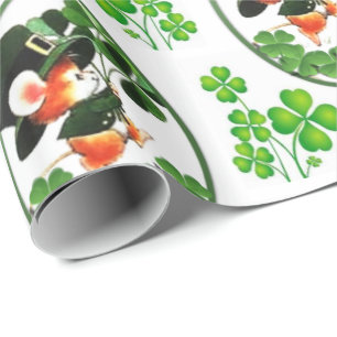 Presente Papel de envolvimento do dia de St Patrick
