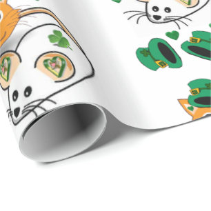 Presente Papel de envolvimento do dia de St Patrick