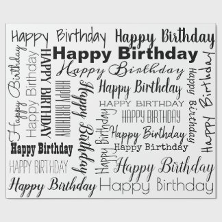 Presente Papel de envolvimento do feliz aniversario