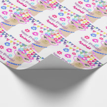 Papel de envolvimento do feliz aniversario da diva