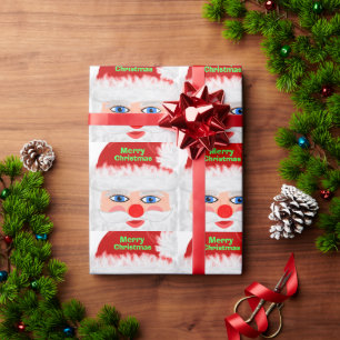 Presente Papel de envolvimento do Feliz Natal do papai noel