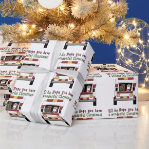 Presente Papel de envolvimento do feriado do papai noel do