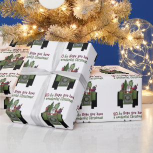 Presente Papel de envolvimento do feriado do papai noel do