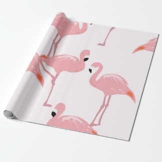 Presente Papel de envolvimento do flamingo