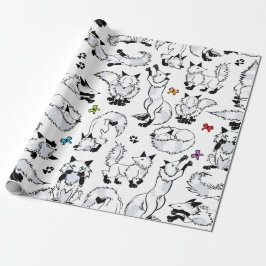 Presente Papel de envolvimento do Fox ártico - escolha seu