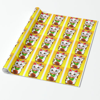 Presente Papel de envolvimento do gato de Maneki Neko do