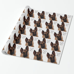 Presente Papel de envolvimento do german shepherd para a