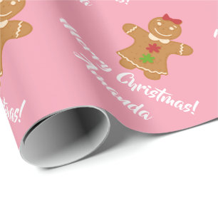 Presente Papel de envolvimento do homem de pão-de-espécie