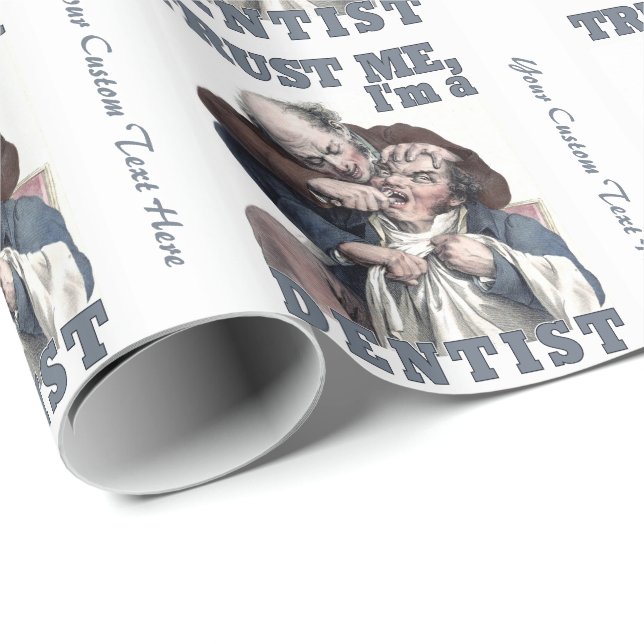 Presente Papel de envolvimento do humor do DENTISTA (Ponta do rolo)