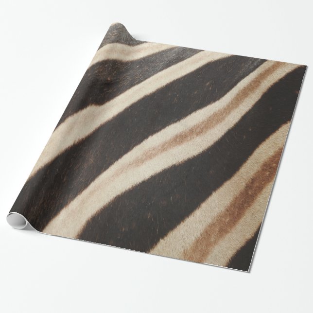 Presente Papel de envolvimento do impressão da zebra (Desenrolado)