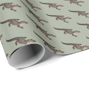 Presente Papel de envolvimento do jacaré