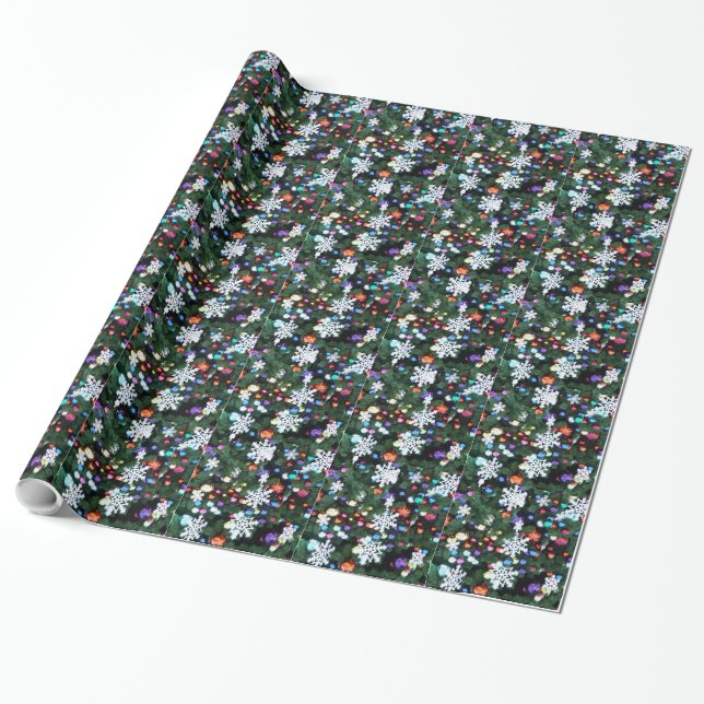 Presente Papel de envolvimento do Natal (Desenrolado)