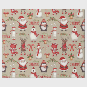 Presente Papel de envolvimento do Natal