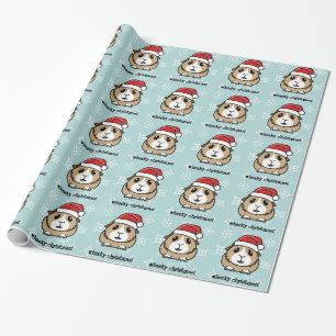 Presente Papel de envolvimento do Natal da cobaia dos