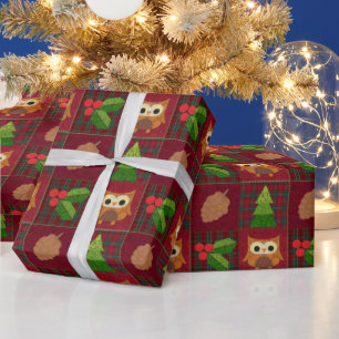 Presente Papel de envolvimento do Natal da floresta