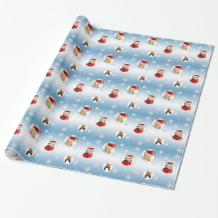 Presente Papel de envolvimento do Natal do floco de neve &
