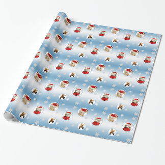 Presente Papel de envolvimento do Natal do floco de neve &
