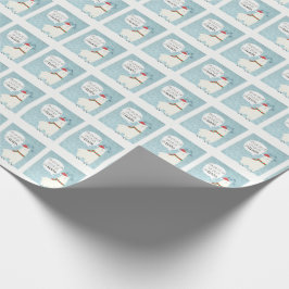 Presente Papel de envolvimento do Natal do lama