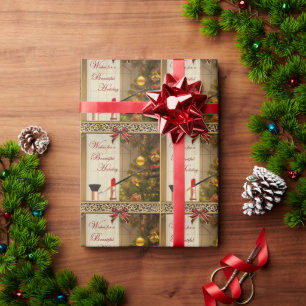 Presente Papel de envolvimento do Natal dos cosméticos da