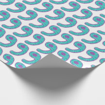 Papel de envolvimento do número nove