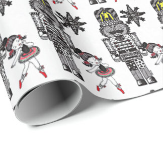 Presente Papel de envolvimento do Nutcracker
