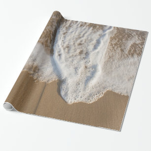 Presente Papel de envolvimento do oceano e da praia