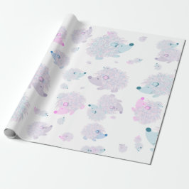 Presente Papel de envolvimento do ouriço