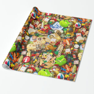 Presente Papel de envolvimento do Passover, 30" x 6'
