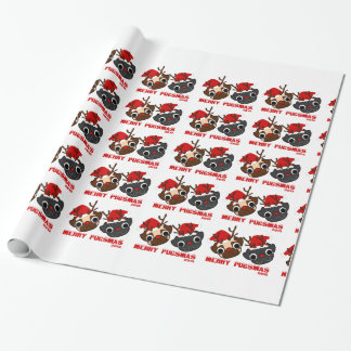 Presente Papel de envolvimento do Pug