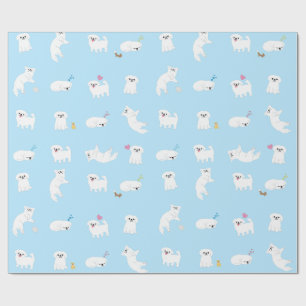 Presente Papel de envolvimento do teste padrão de Pekinges