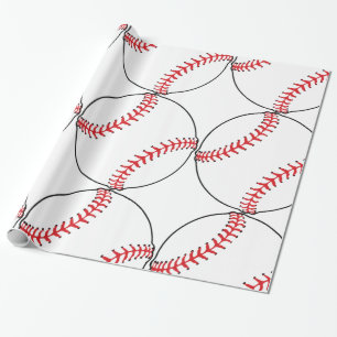 Presente Papel de envolvimento do teste padrão do basebol