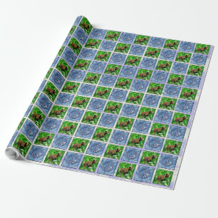 Presente Papel de envolvimento do urso da paz