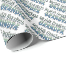 Presente Papel de envolvimento do vovô do mundo o grande