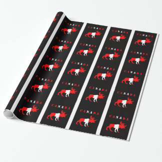 Presente Papel de envolvimento dos alces de Canadá