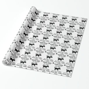 Presente Papel de envolvimento dos cães pretos do