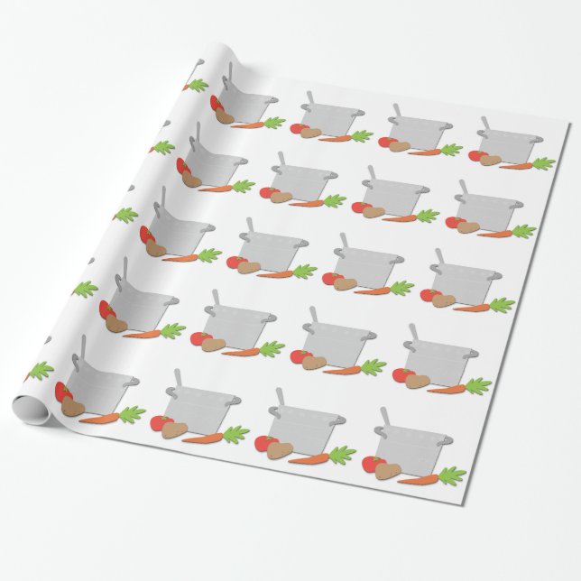 Presente Papel de envolvimento dos desenhos animados do (Desenrolado)