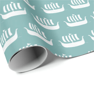 Presente Papel de envolvimento dos navios de Viking
