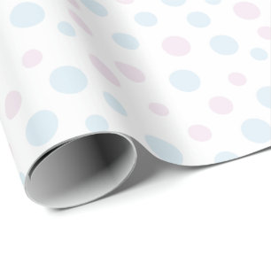 Presente Papel de envolvimento dos pontos do rosa Pastel e