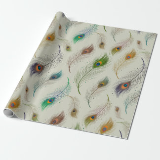 Presente Papel de envolvimento elegante do teste padrão da