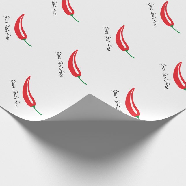 Presente Papel de envolvimento encarnado da pimenta de (Ponta)