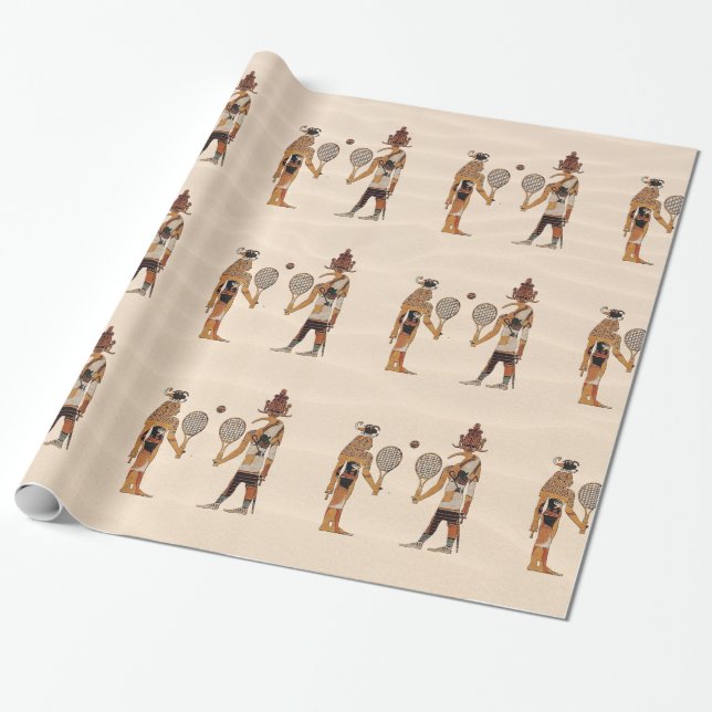 Presente Papel de envolvimento engraçado do tênis dos (Desenrolado)