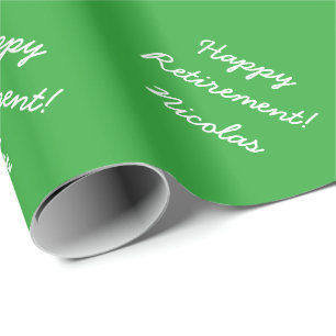 Presente Papel de envolvimento feliz da aposentadoria com